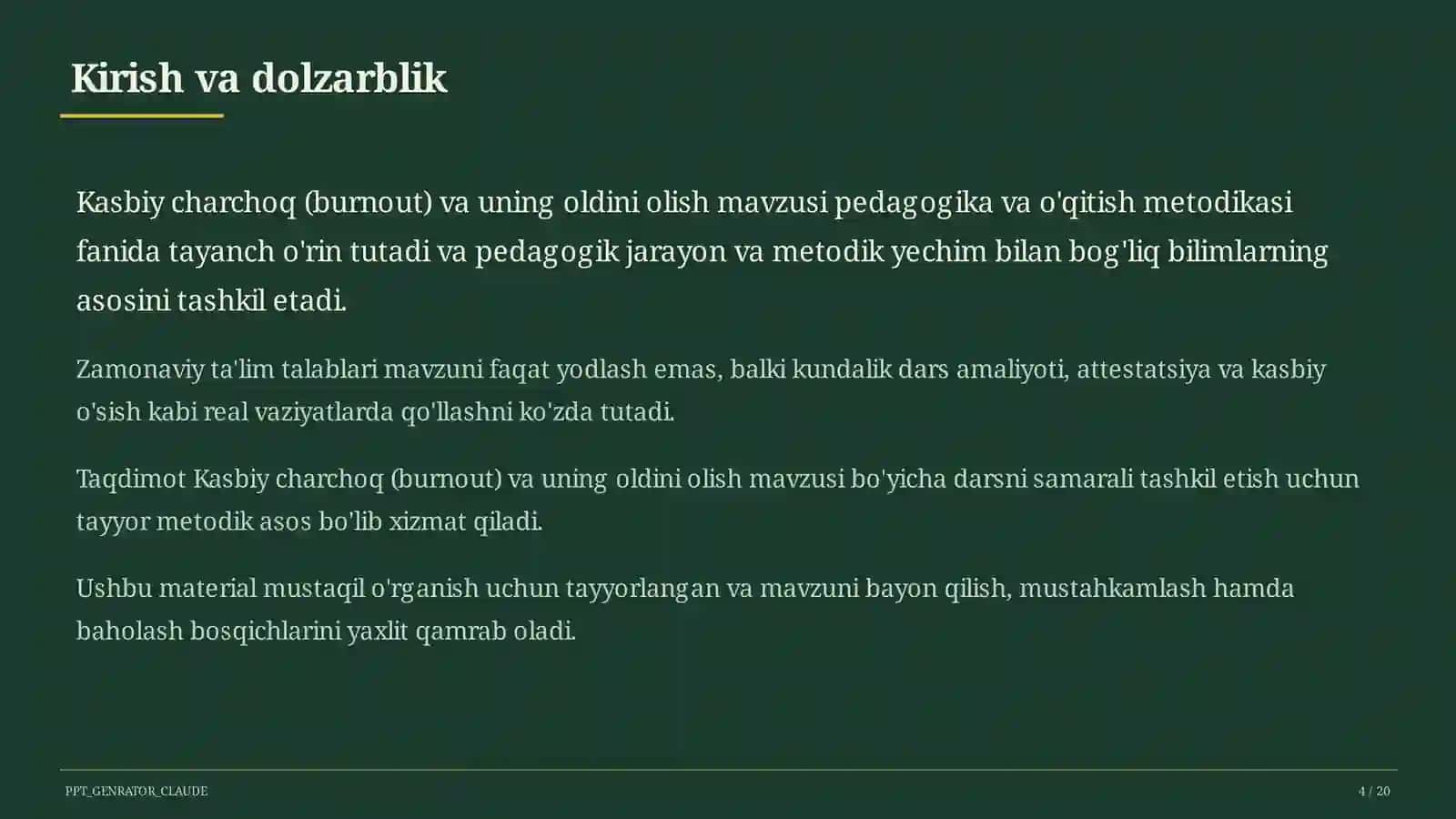 Kasbiy charchoq (burnout) va uning oldini olish 4