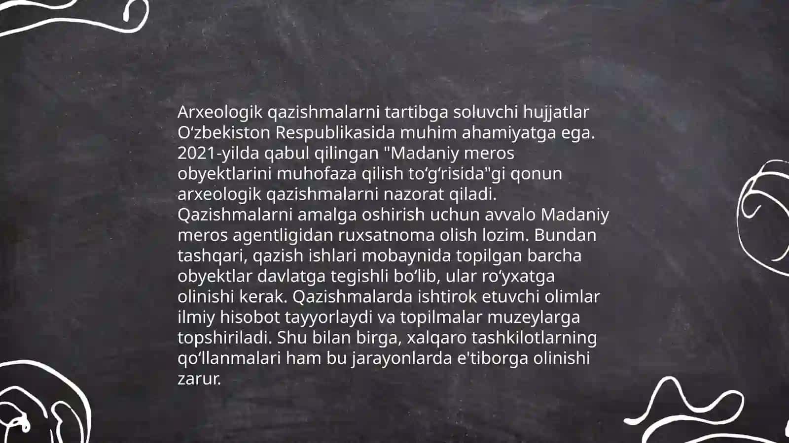 Nomoddiy madaniy meros muhofazasi bilan bog'liq normativ hujjatlar 4