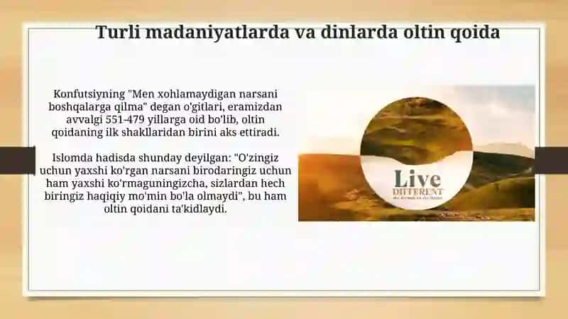 Oltin Qoida: Asoslar va Ko'rinishlar 4