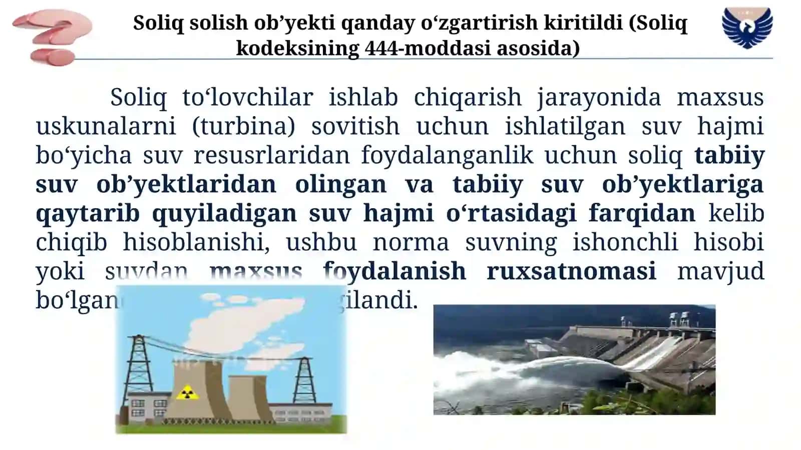 Suvresurslaridan foydalanganlik uchun soliqni hisoblash va to‘lash tartiblari 4