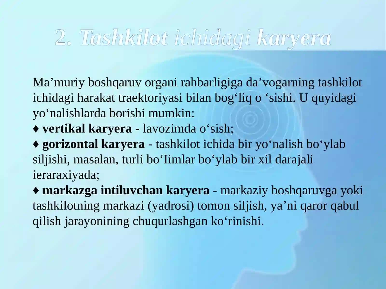 Karyera. Shaxsning kasb mahoratidagiyuksalishi 4