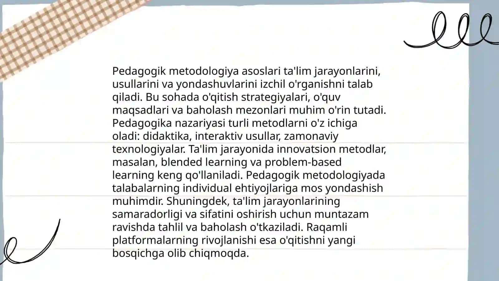 Ta'lim tizimi va uni boshqarishning metodologik asoslari 4