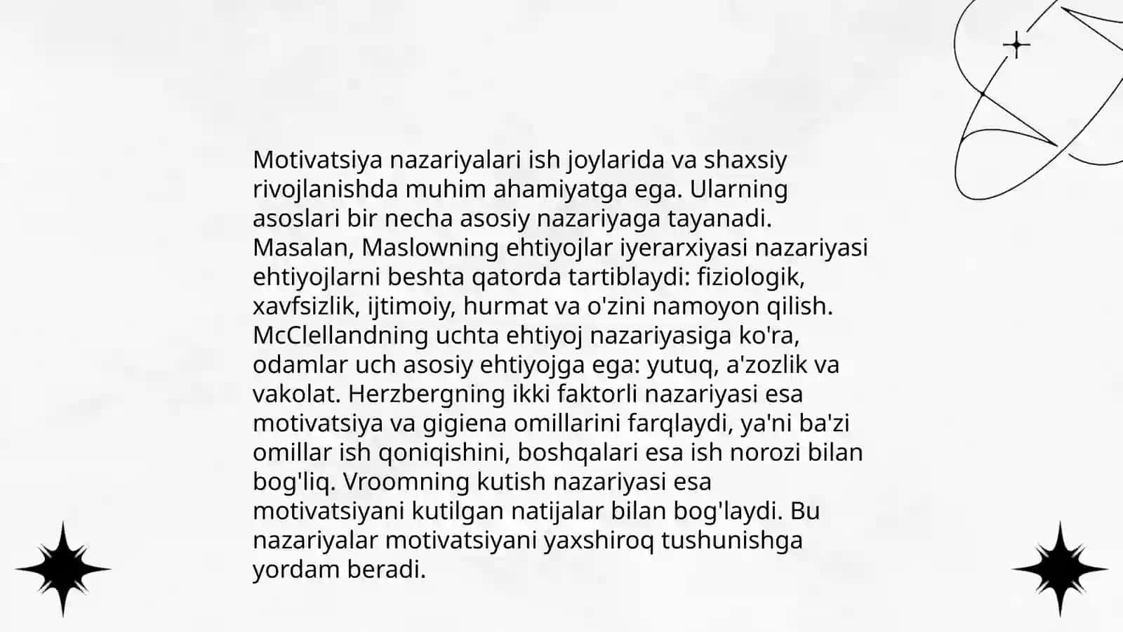 Faoliyat va motivatsiya 4