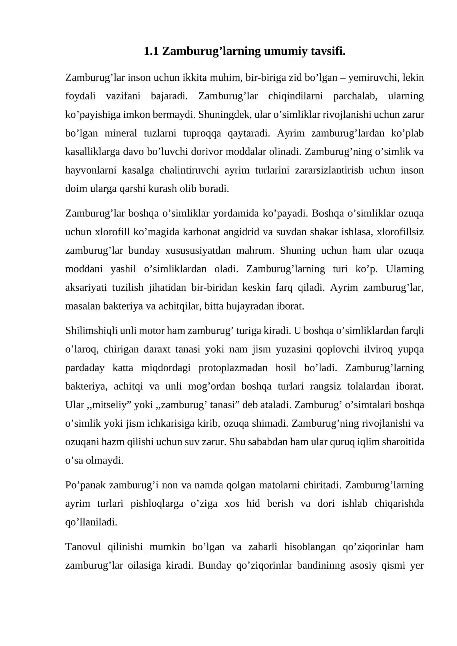 O’simliklarda o’suvchi qalpoqchali va po’kak zamburug’larini yig’ish va aniqlash 4