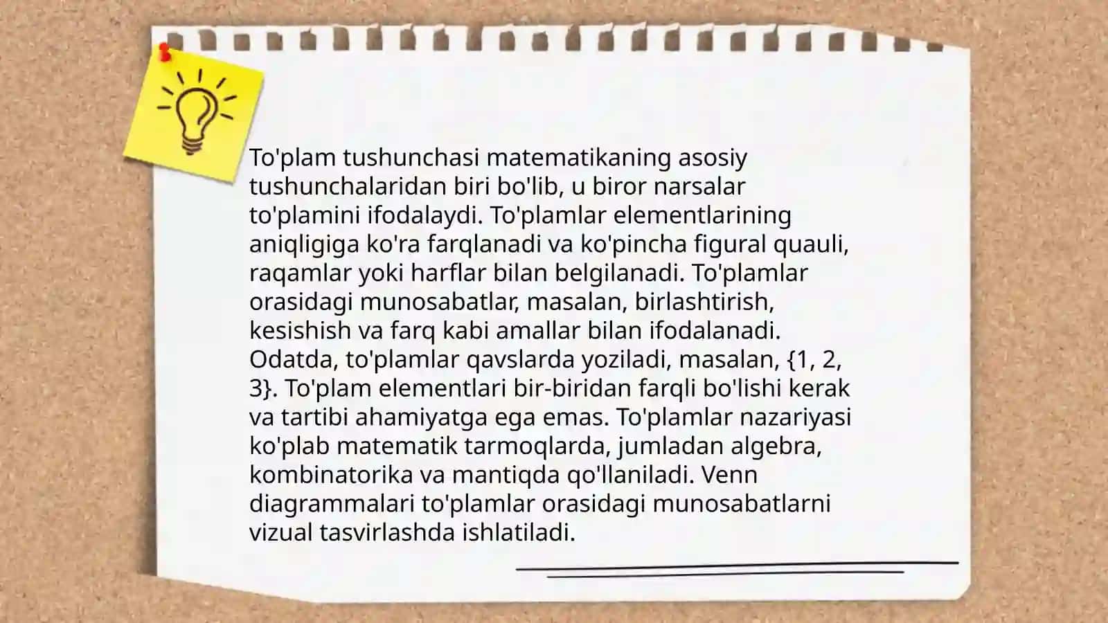 To’plamlar va ularning xossalar 4