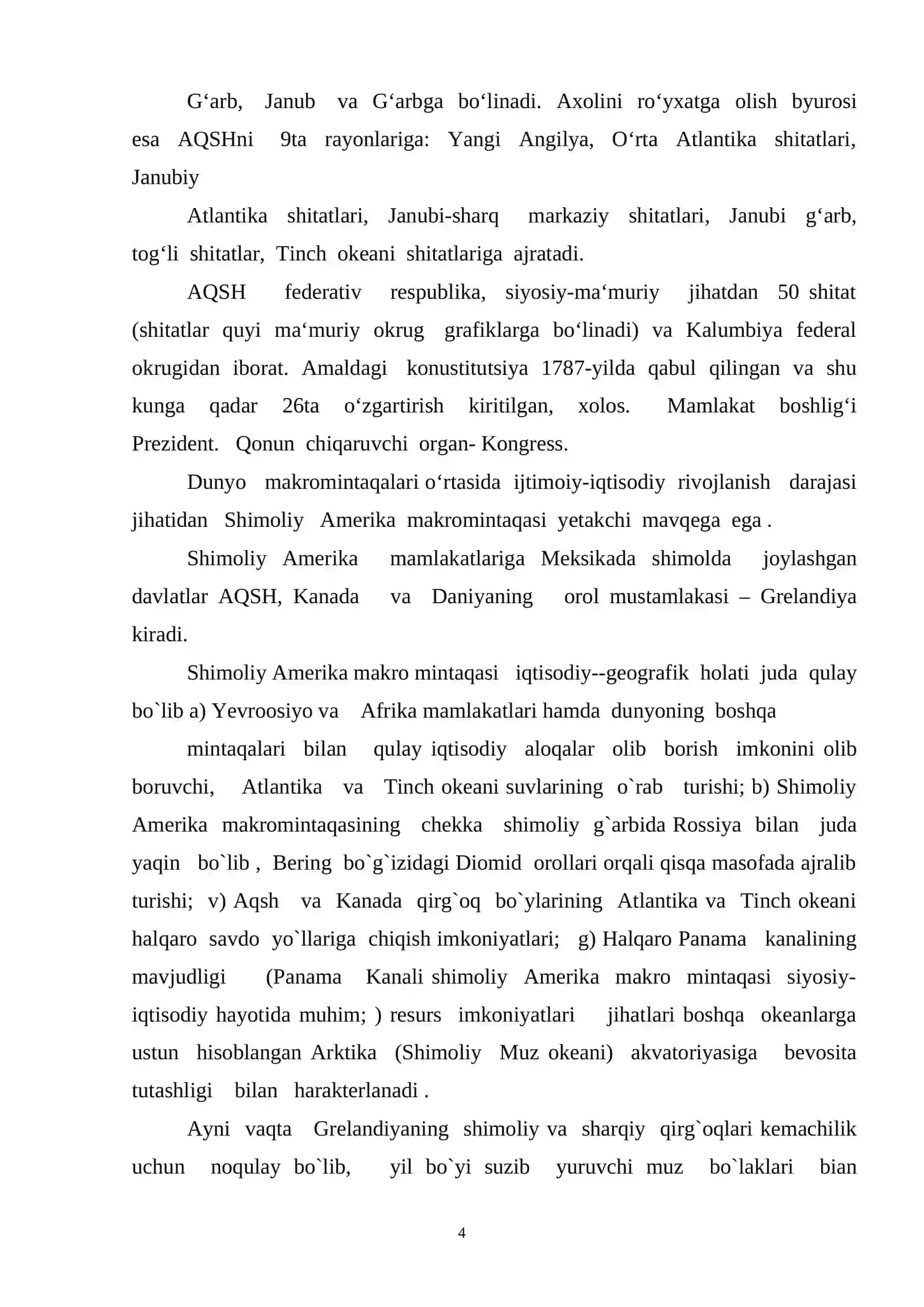 AQSHDAGI RIVOJLANGAN SANOAT TARMOQLARI, ULARNING JOYLASHUVI 4