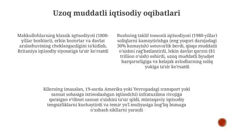 Kilerning Iqtisodiy Nuqtai Nazarlari 4