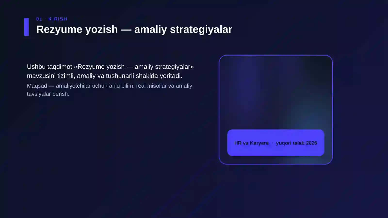 Rezyume yozish — amaliy strategiyalar 4