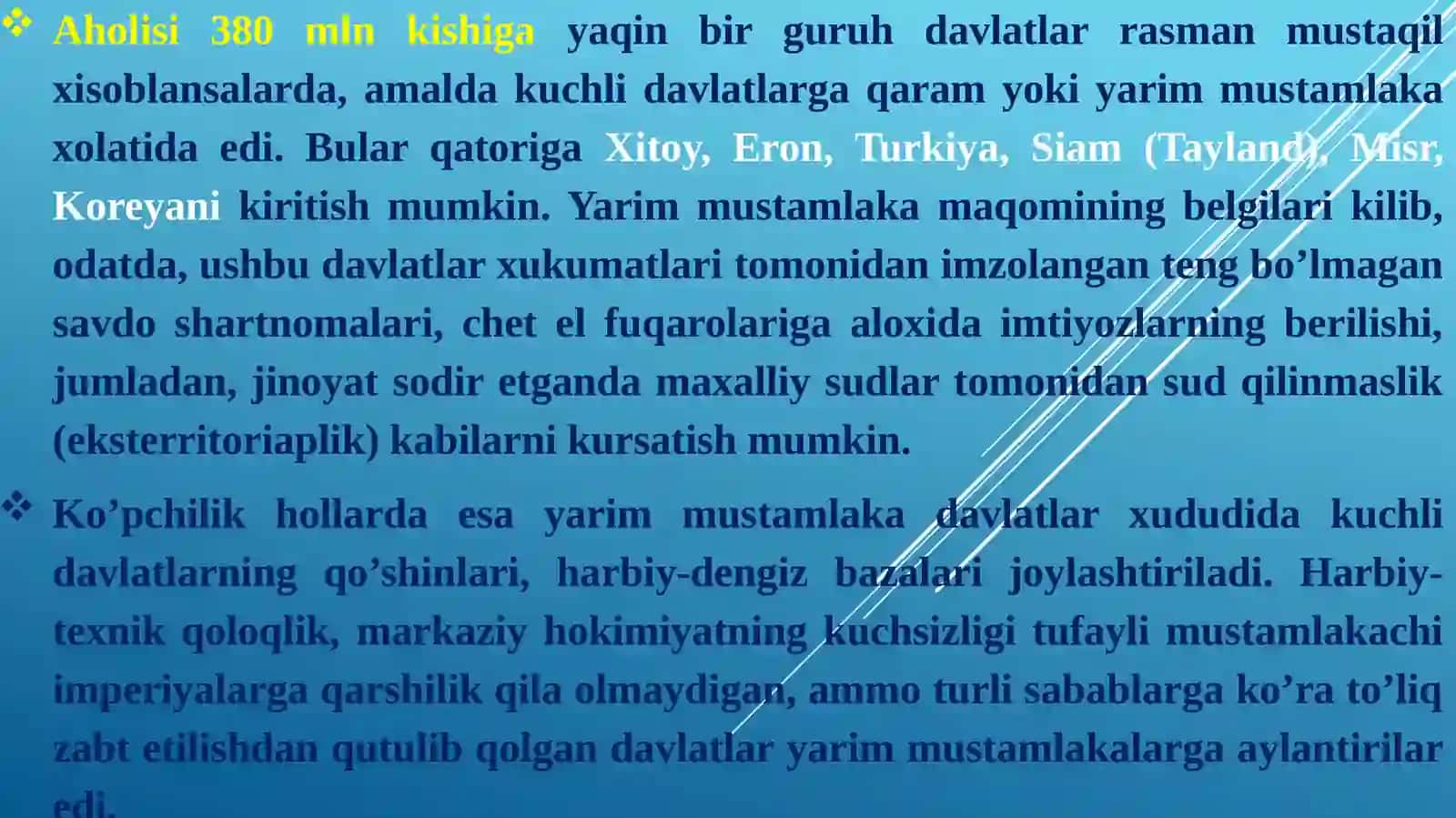 XIX asr – XX asrboshlarida xalqaro munosabatlarning keskinlashuvi 4