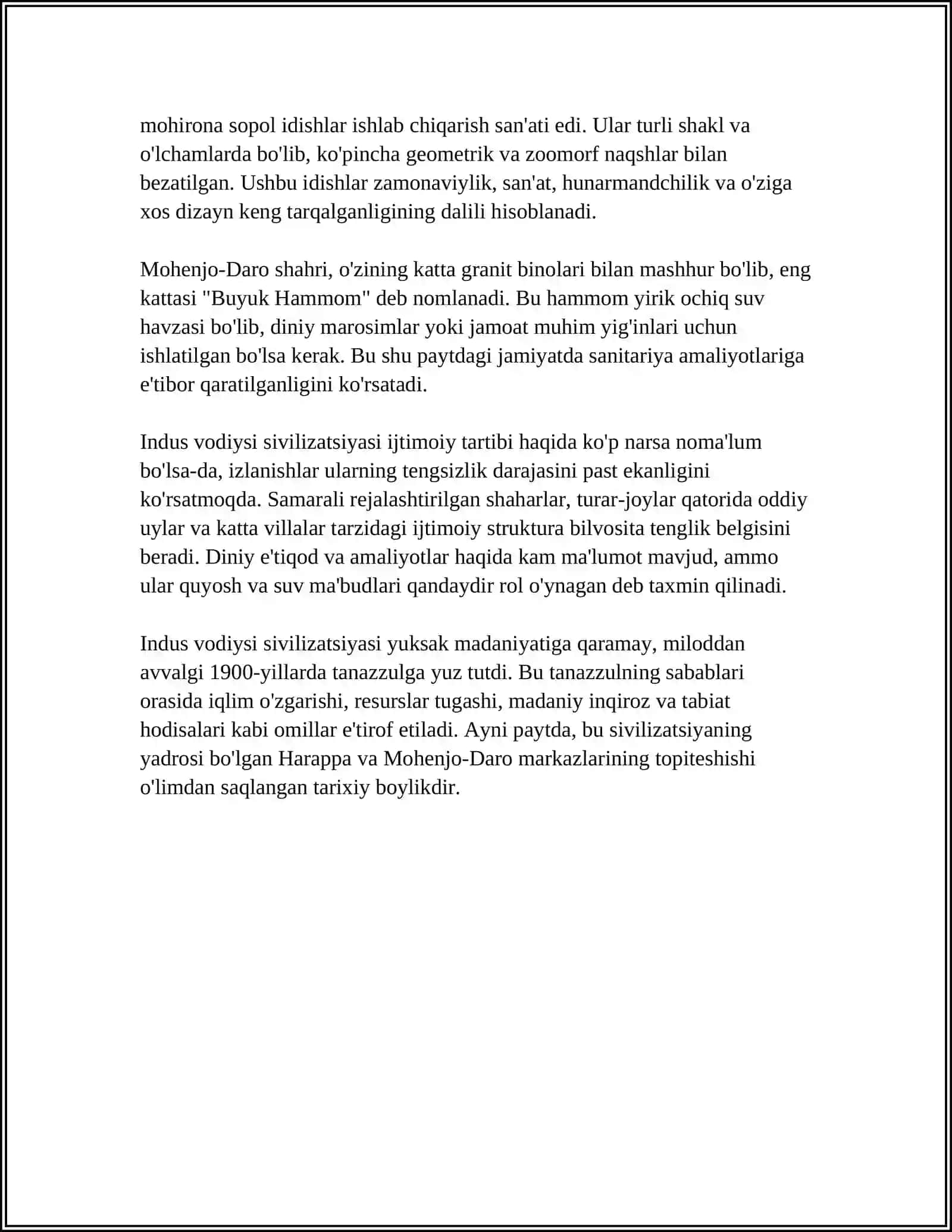 QADIMGI HINDISTON SIVILIZATSIYASI REFERAT 4