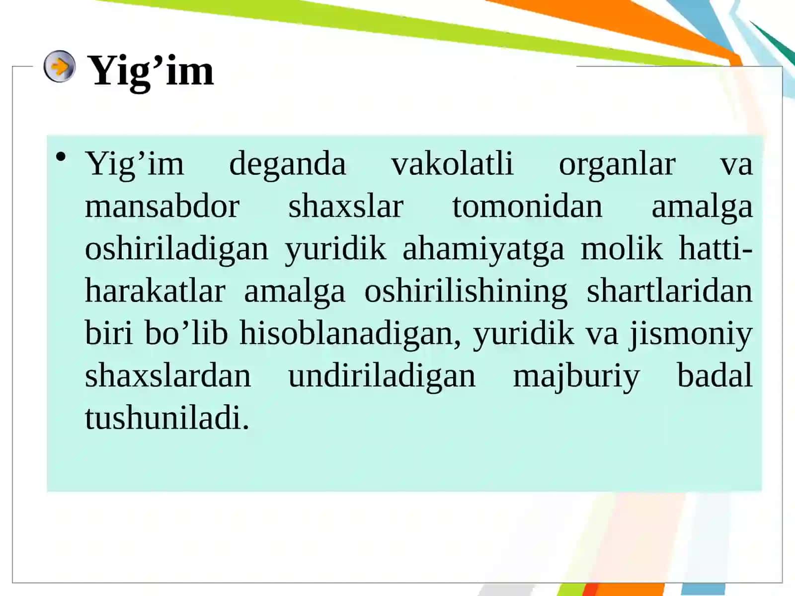 O’zbekiston Respublikasining soliq tizimiga umumiy tavsif 4