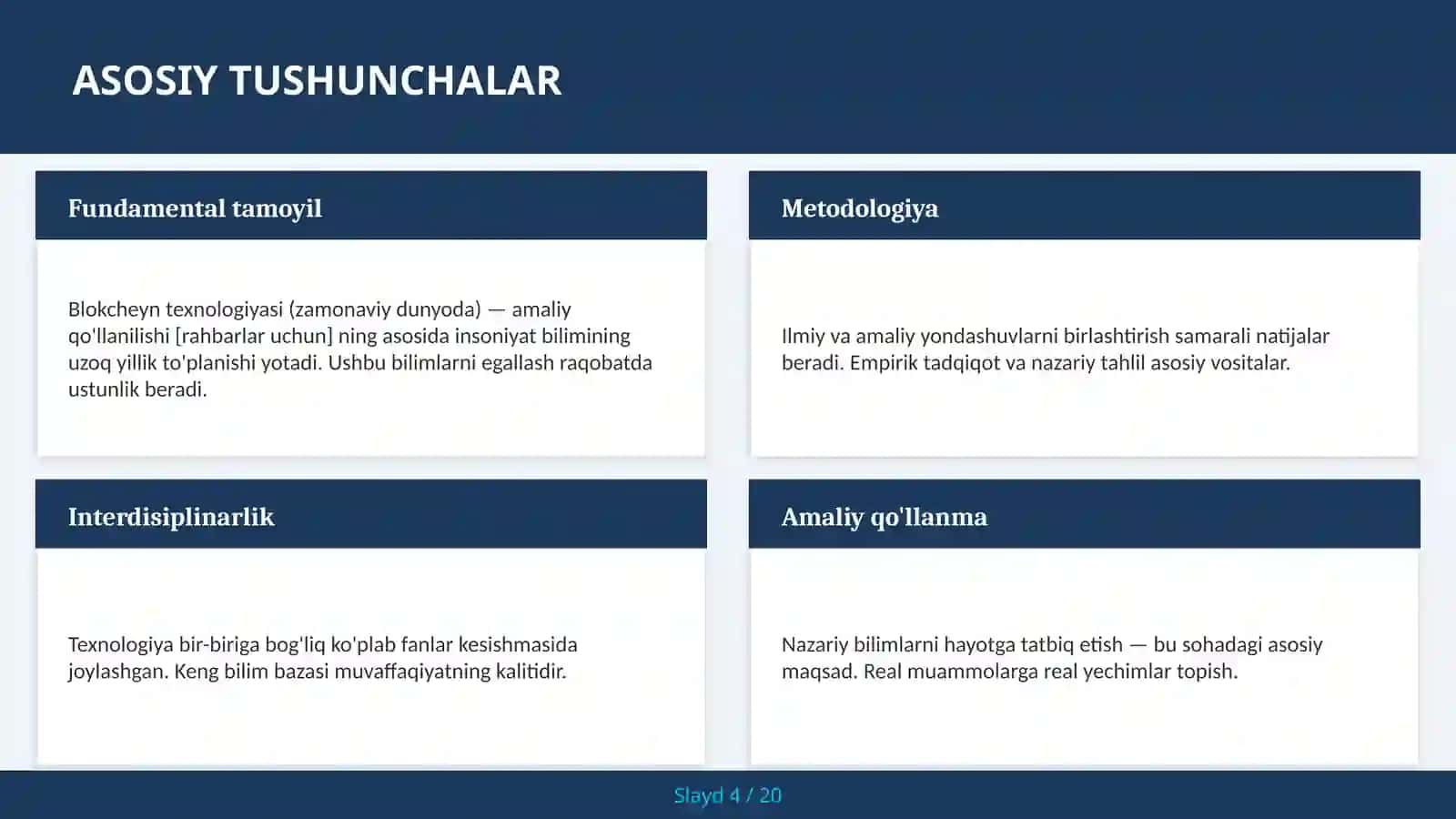 Blokcheyn texnologiyasi (zamonaviy dunyoda) — amaliy qo'llanilishi [rahbarlar uchun] 4