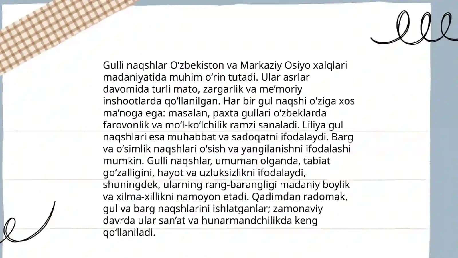 Yog'och o'ymakorligida tayyorlangan ustunlarda qo'llaniladigan naqishlar turlari va ularning tahlili 4