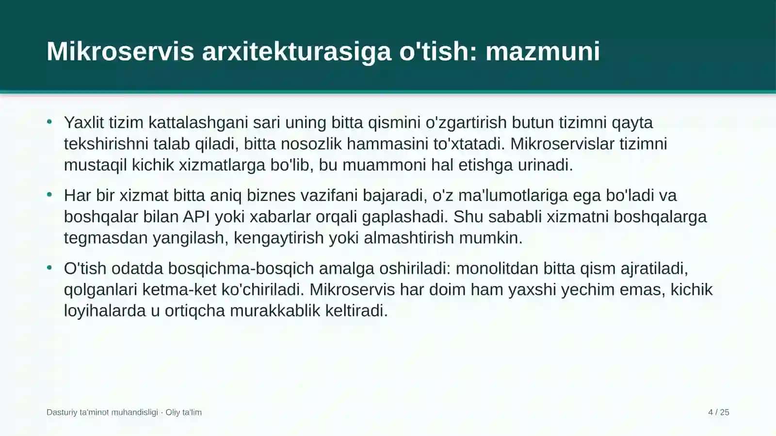 tabiat yodgorliklarida mikroservis arxitekturasiga o'tish 1431 4