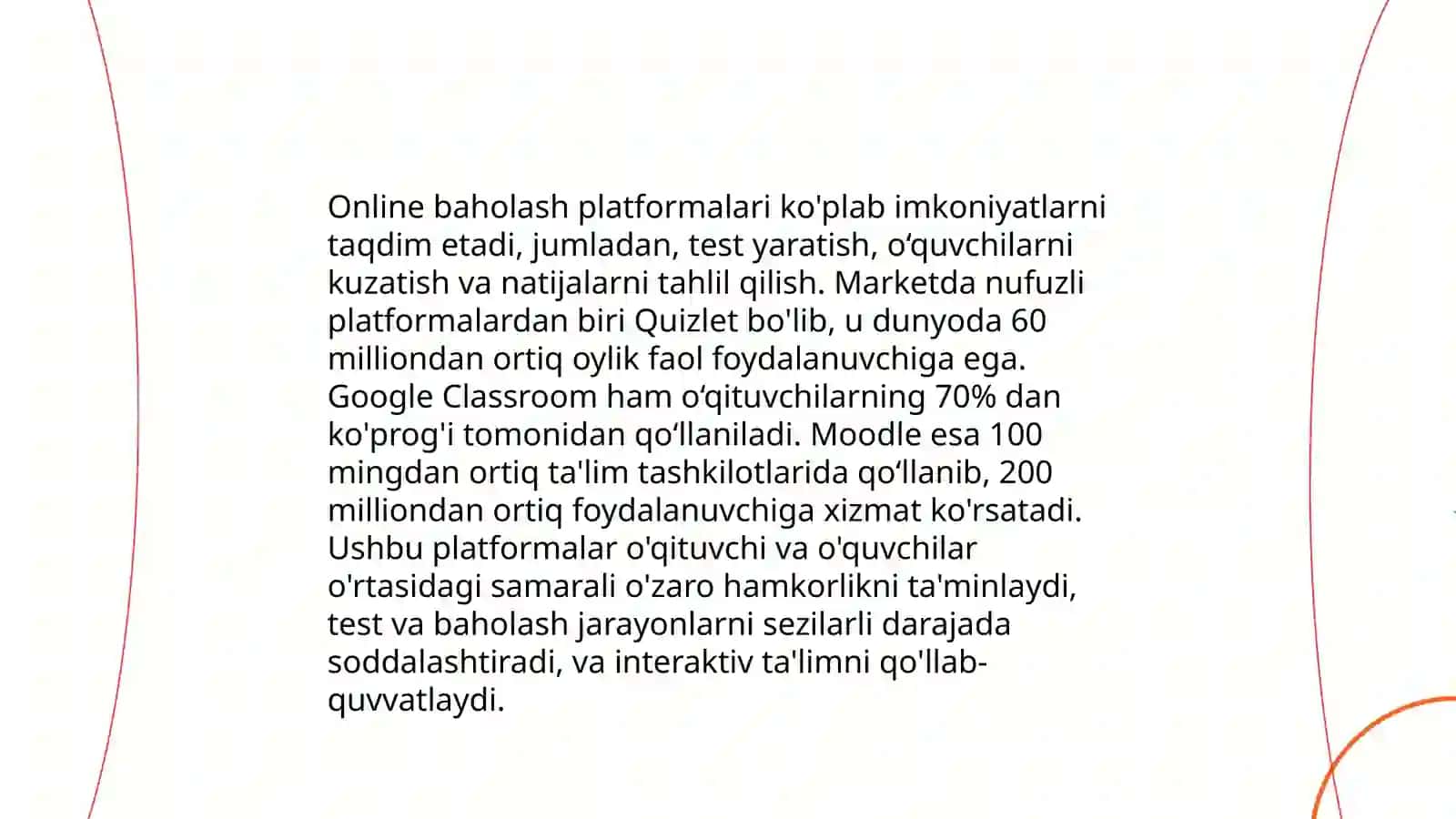 Kompyuter texnologiyalari asosida o‘quvchilar bilimini nazorat qilish imkoniyatlari 4