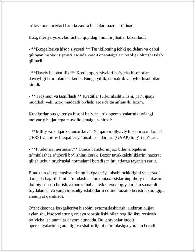 KREDIT OPERATSIYALARINING BUXGALTERIYA HISOBI 4