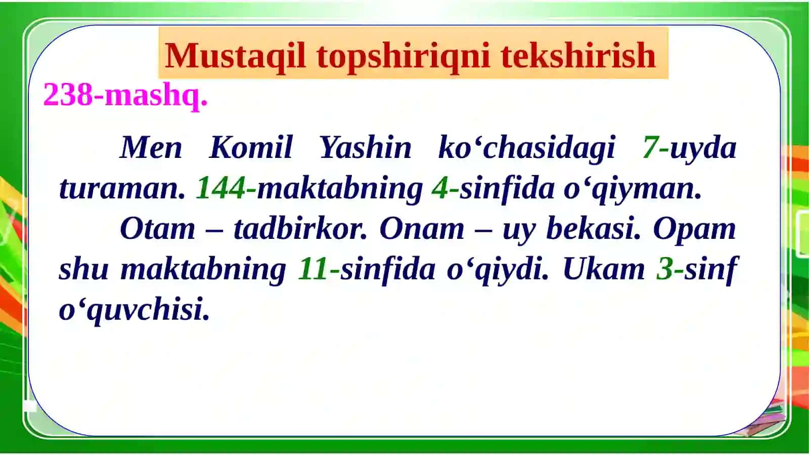 Sanoqvatartibsonlar yordamida birikmalar hosil qilish 4