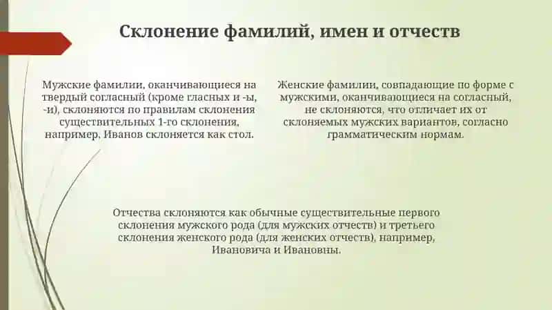 Презентация "Склонение собственных имен и топонимов" 4