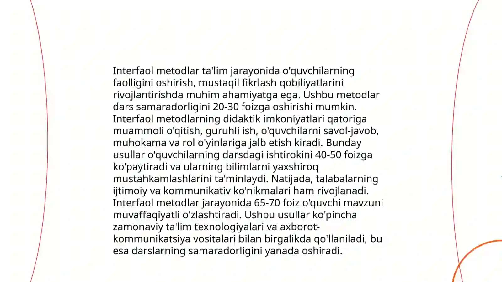 Maktabgacha pedagogika fanini oʻtishda interfaol metodlaridan foydalanish 4