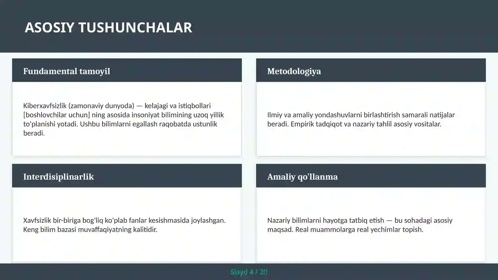 KIBERXAVFSIZLIK (ZAMONAVIY DUNYODA) — KELAJAGI VA ISTIQBOLLARI [BOSHLOVCHILAR UCHUN] 4