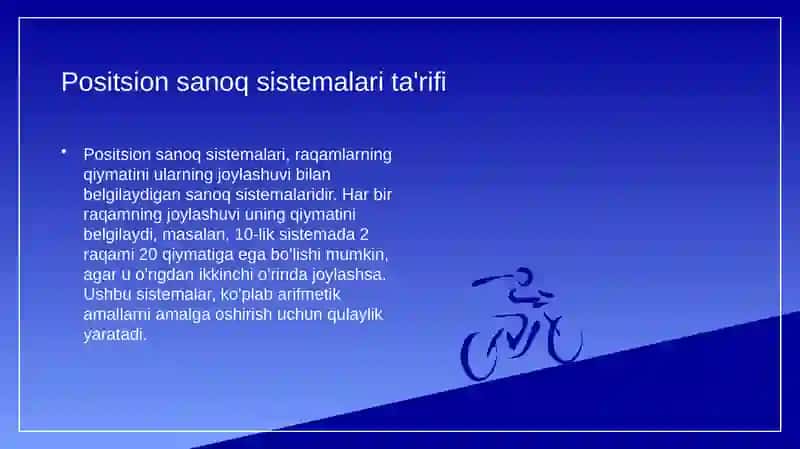 Positsion sanoq sistemalari 4