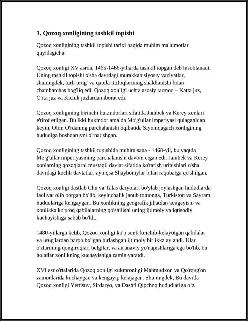 QOZOQ XONLIGI 4