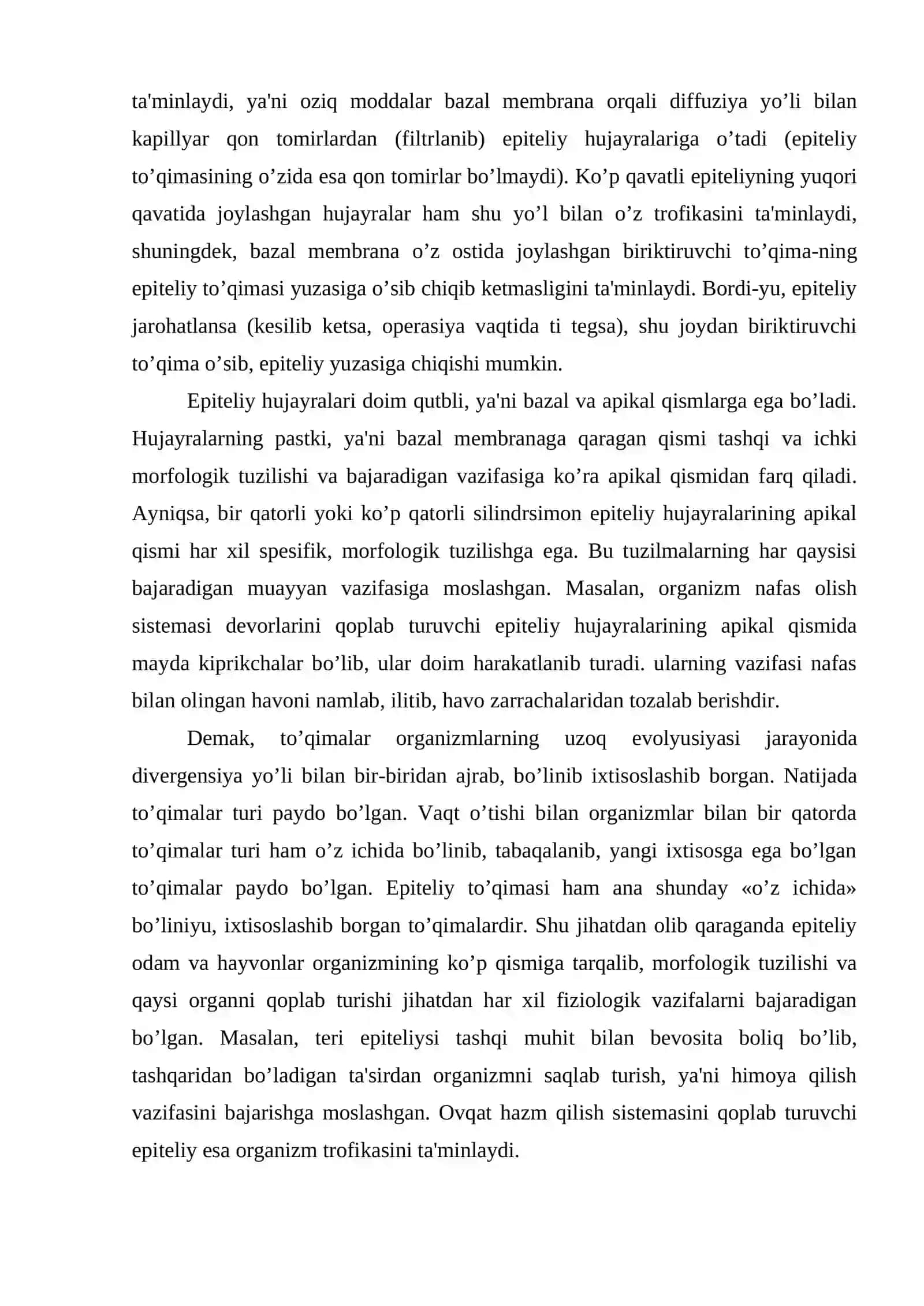 Epiteliy to’qimasi 4