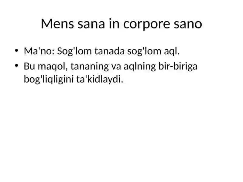 Lotin Tilida Maqollar va Matnlar 4