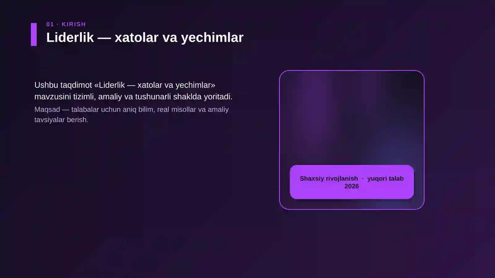 Liderlik — xatolar va yechimlar 4