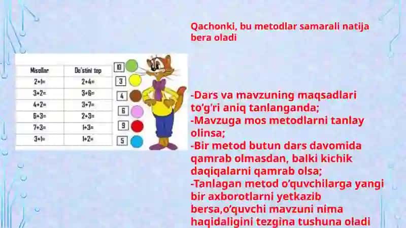 Elementar matematika darslari interfaol metodi 4