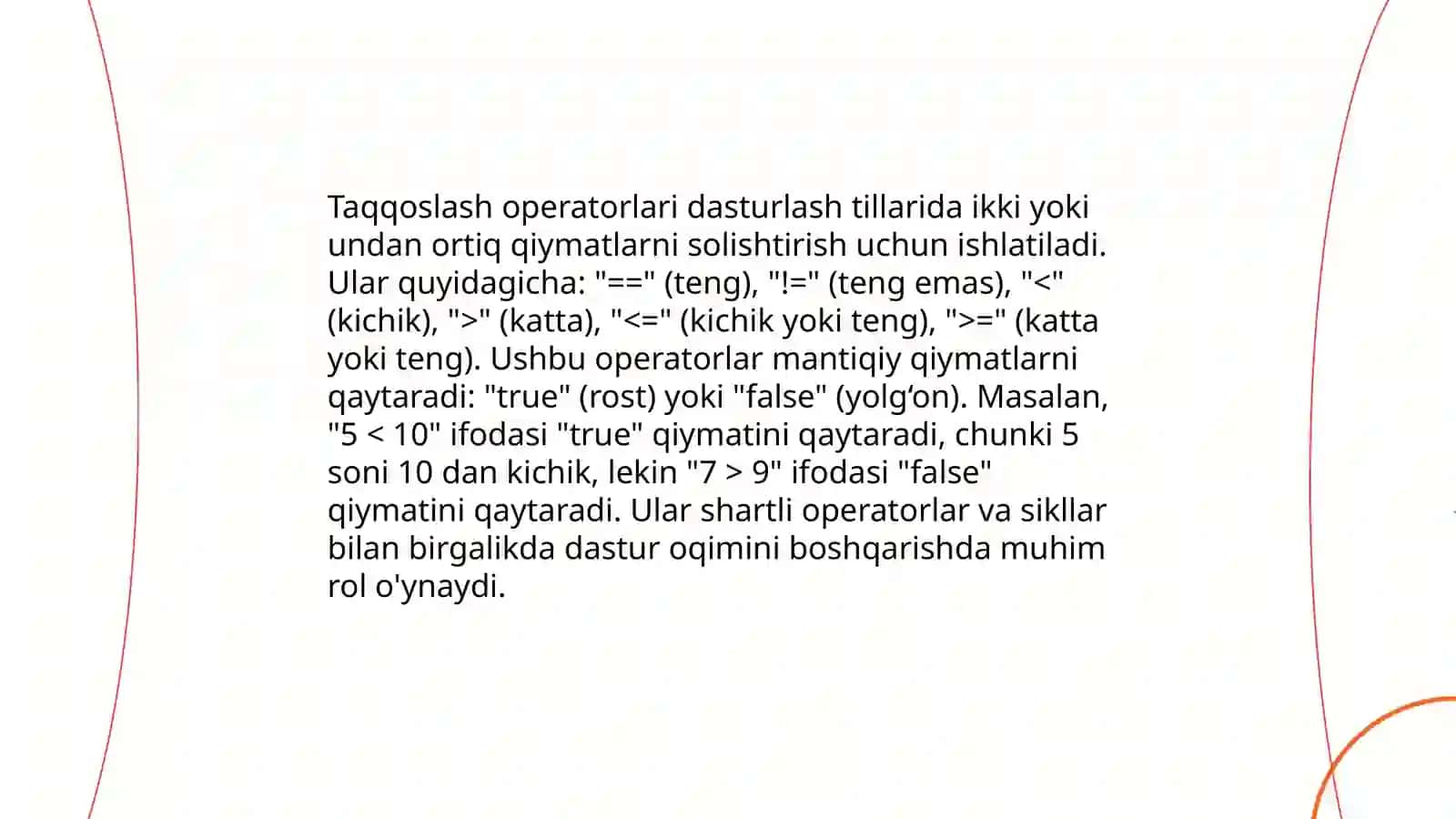 Arifmetik operatorlar 4