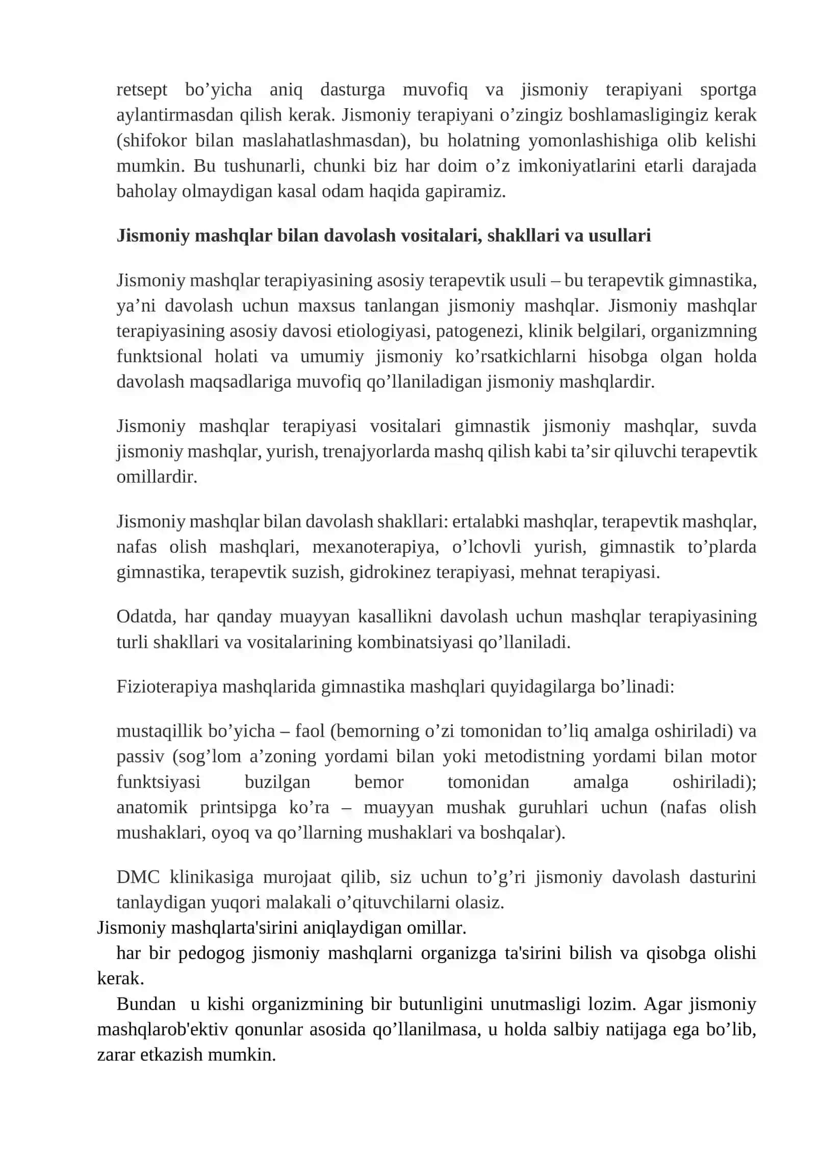 Organizmni jismoniy soglomlashtirish usullari 4