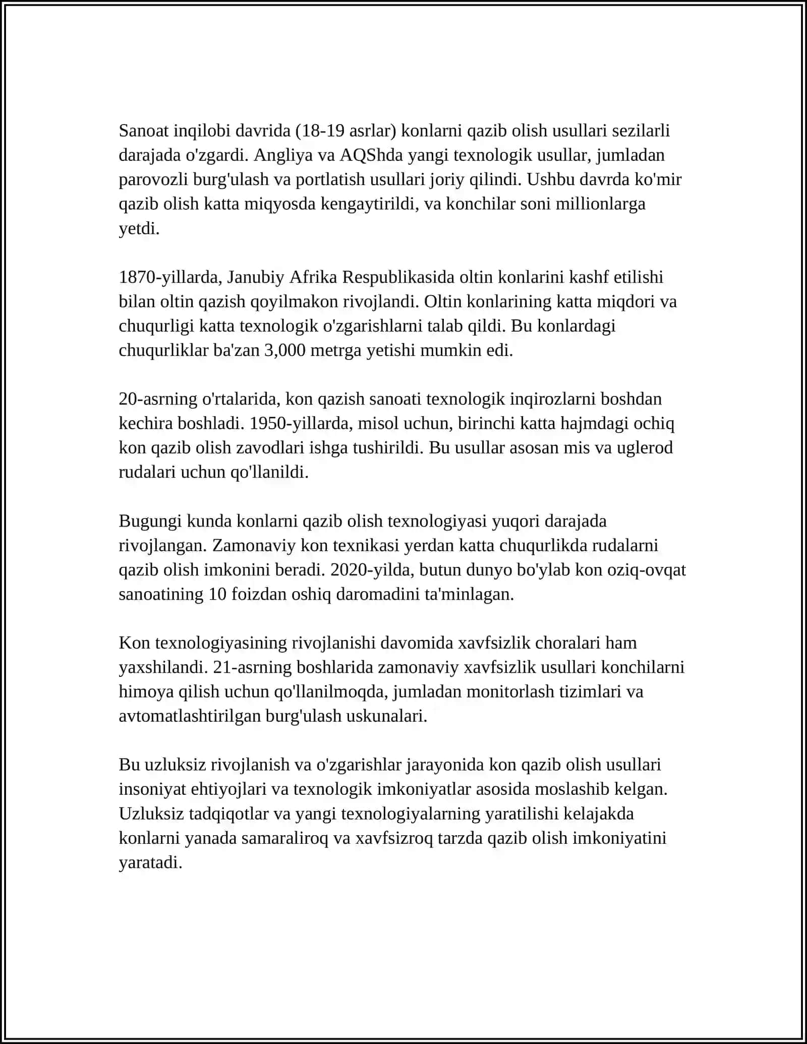 KONLARNI QAZIB OLISH USULLARI TARIXI 4