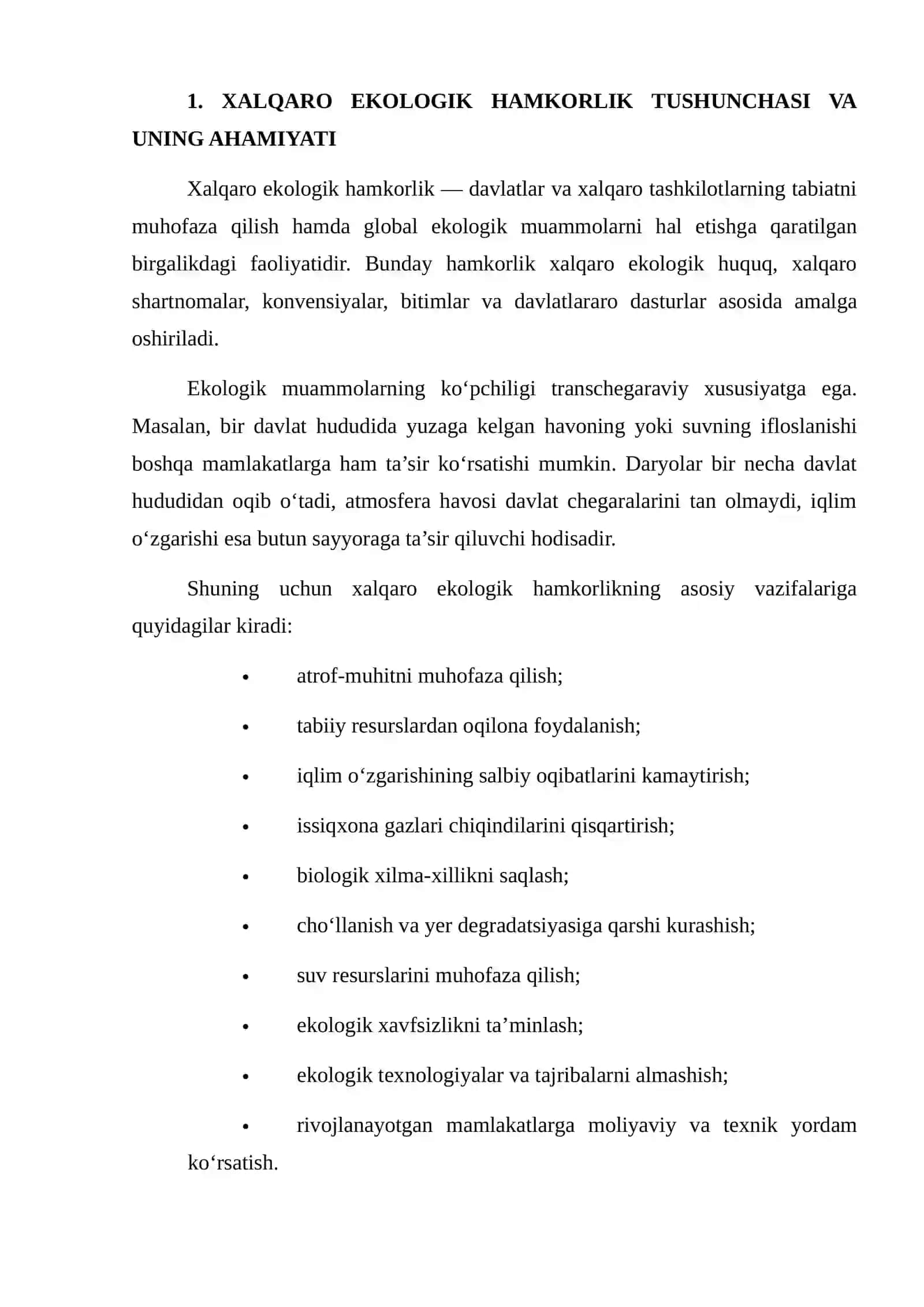 XALQARO EKOLOGIK HAMKORLIK VA IQLIM BITIMLARI 4
