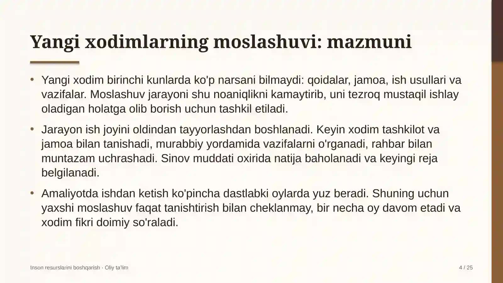 standartlashtirish va sertifikatlashtirish organlarida yangi xodimlarning moslashuvi 7499 4