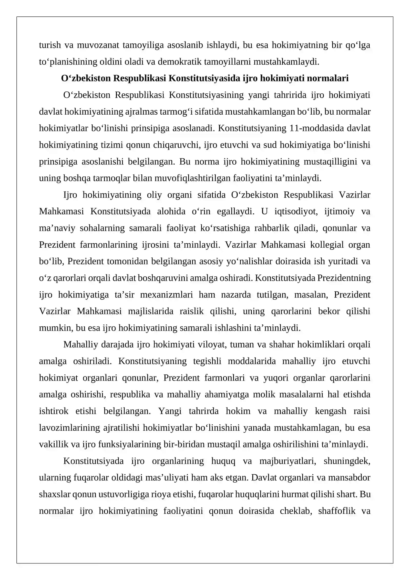 Davlat boshqaruvida ijro organlari tizimi 4