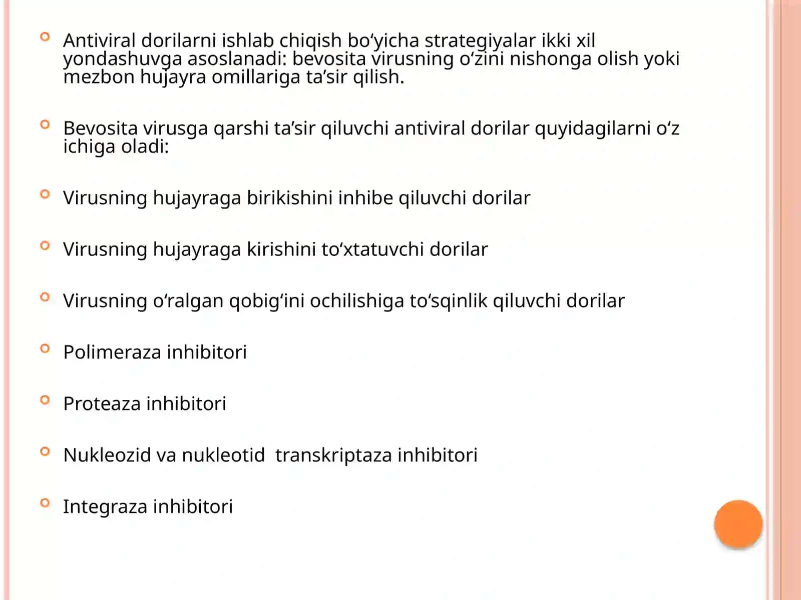 Biokimyo fanidan Viruslarga qarshi dorivorisitalarning ta'sir mexanizmi 4