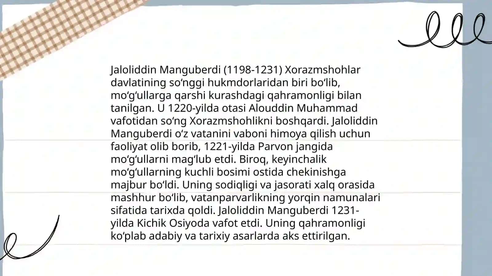 Jaloliddin Manguberdi - Vatan himoyachisi 4