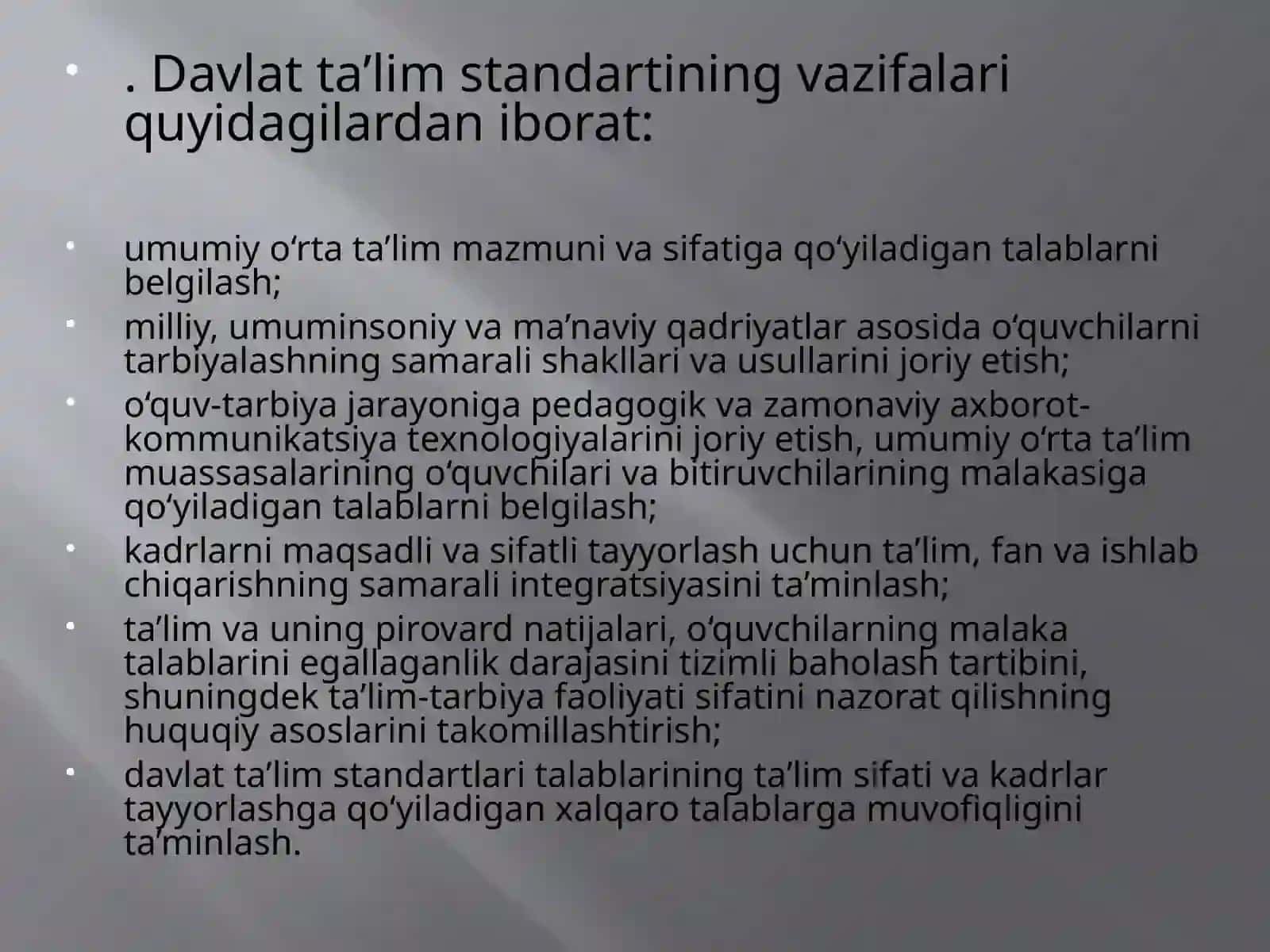 Davlatta’lim standarti 4