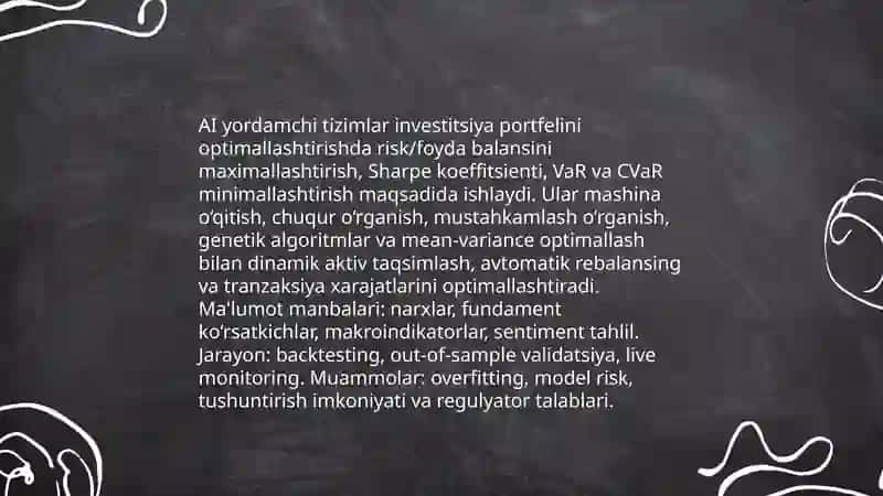 Al Yordamchi Tizimlar 4