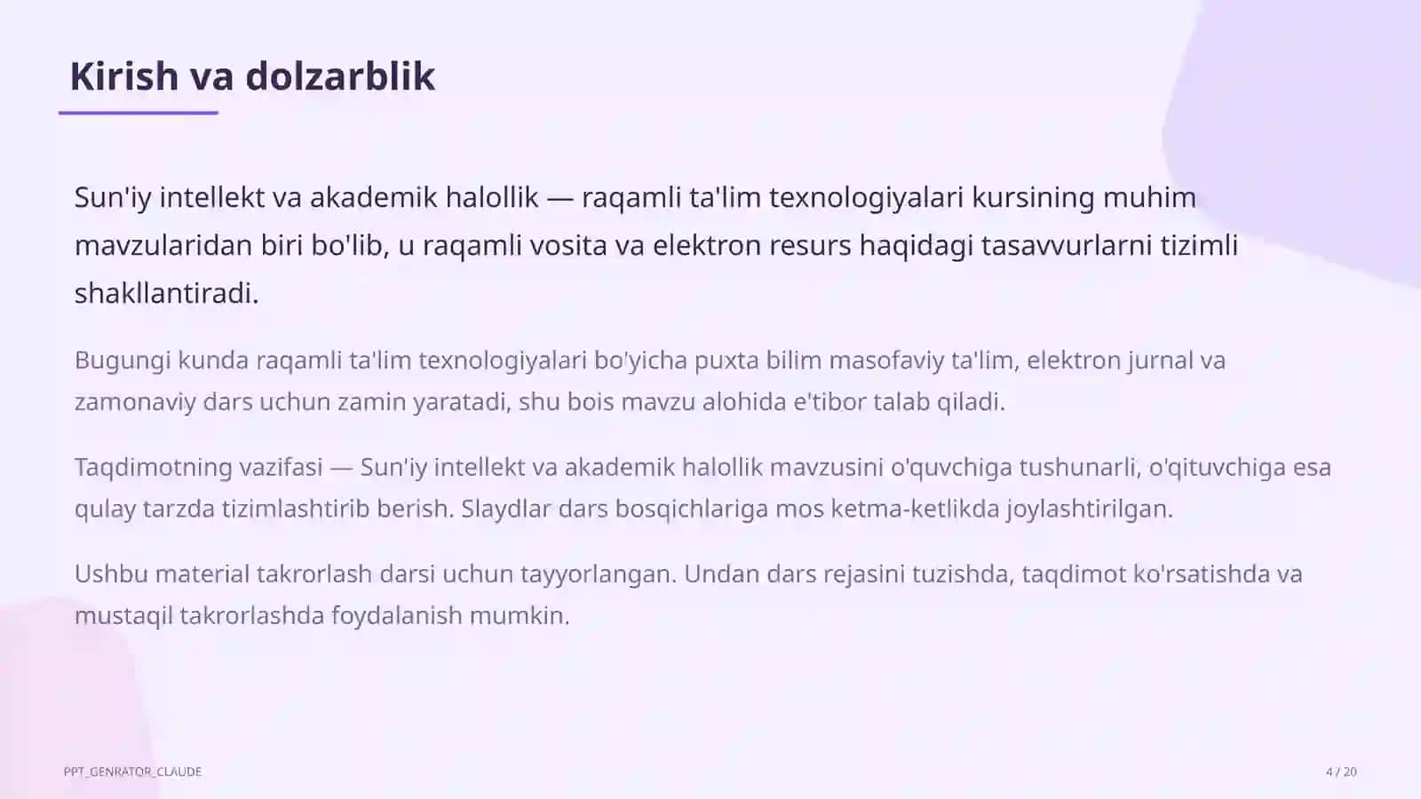 Sun'iy intellekt va akademik halollik 4