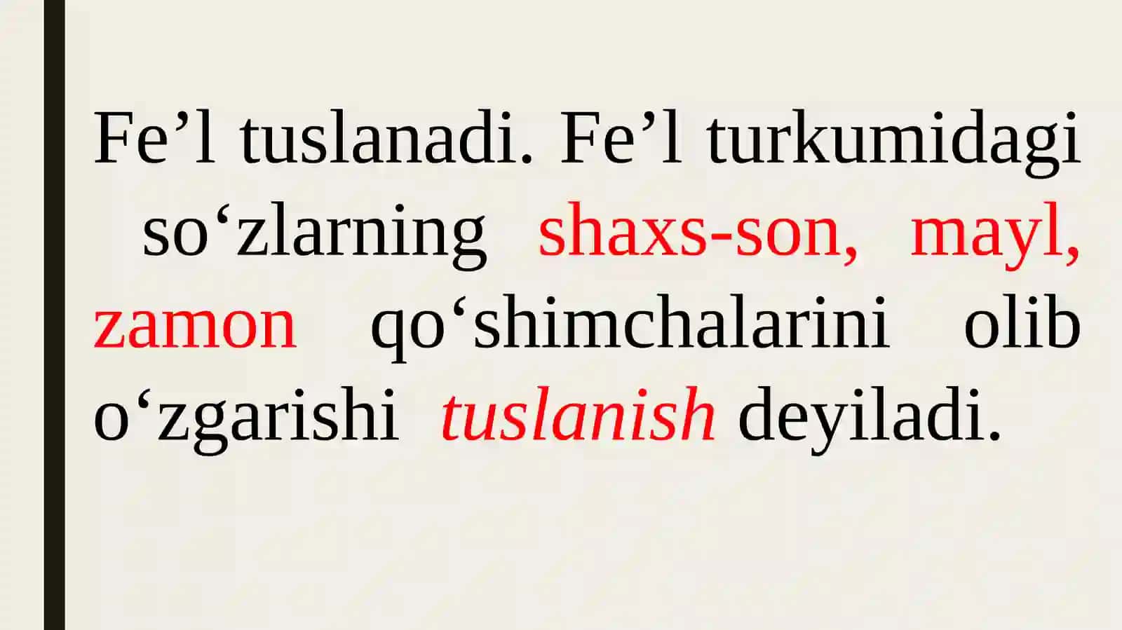 Turkiy tillarda fe’l soʻz turkumi 4