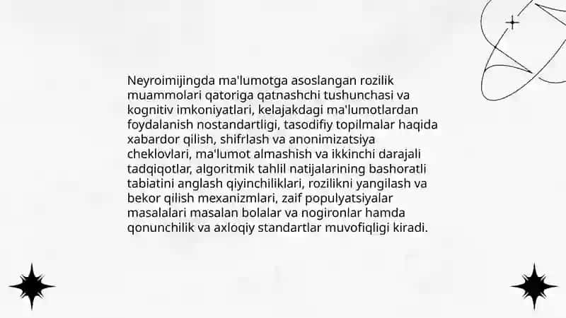 Neyroimijing texnologiyalarini ishlab chiqish va ulardan foydalanishda yuzaga keladigan axloqiy muammolar 4
