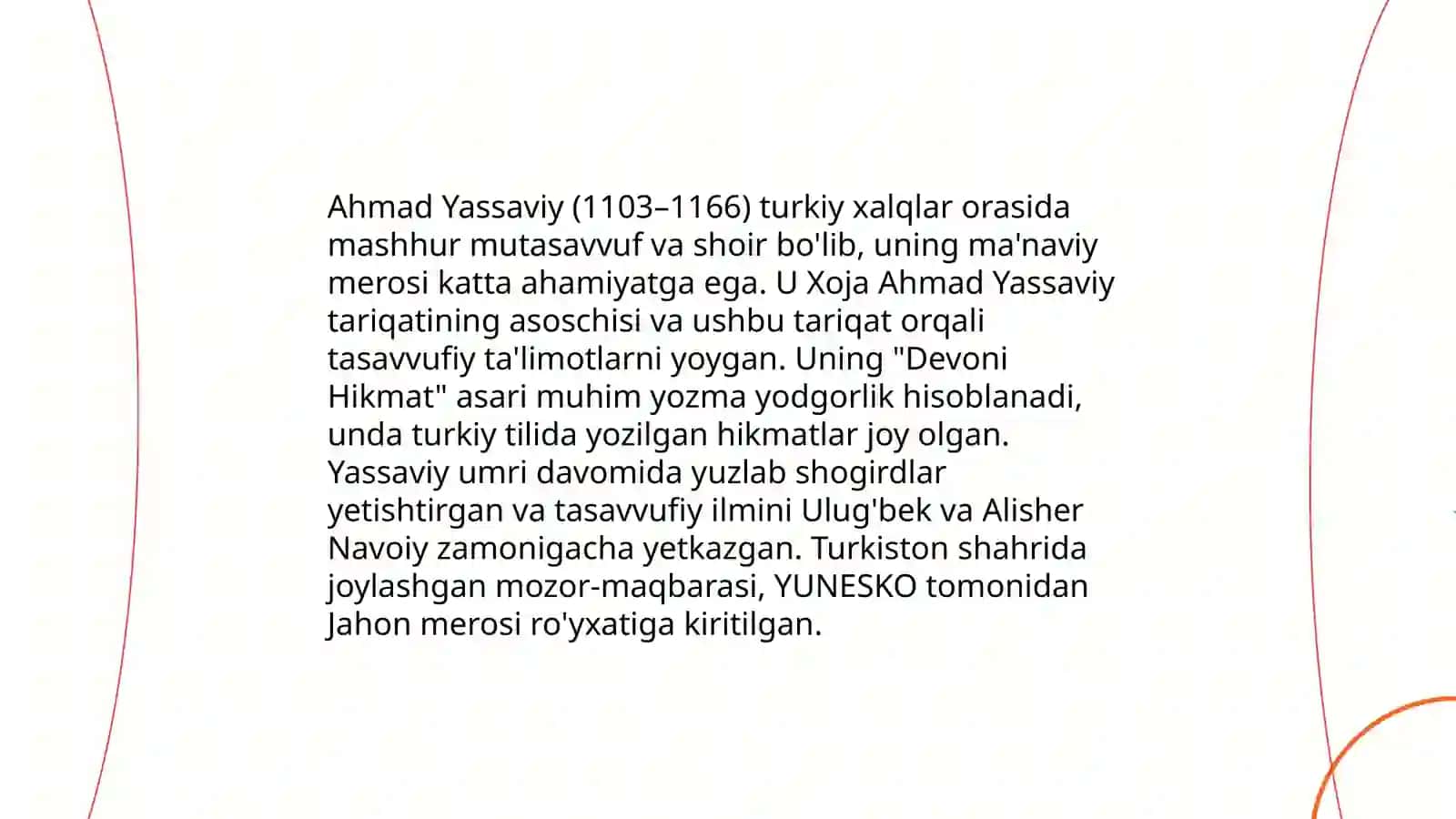 Ahmad Yassaviy va uning hikmatlar to'plami 4