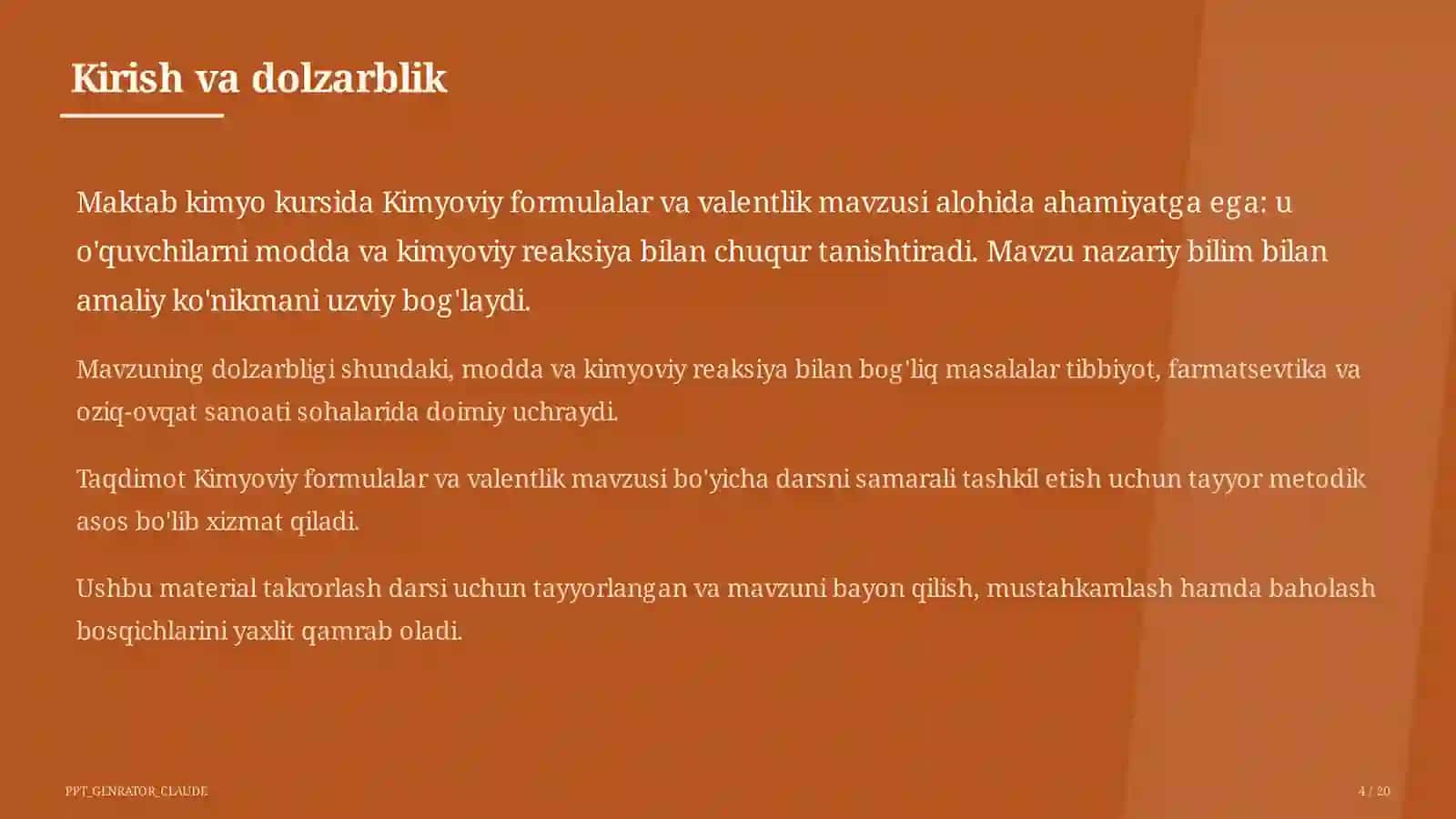Kimyoviy formulalar va valentlik (7-sinf) 4