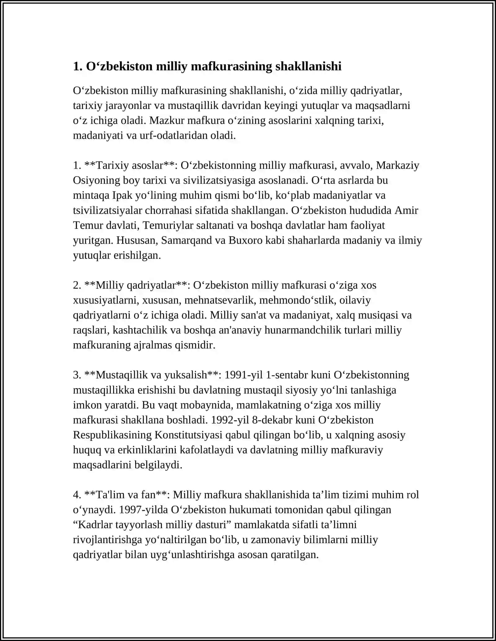 Oʻzbekiston milliy mafkurasining tarixiy, ilmiy-nazariy ildizlari 4