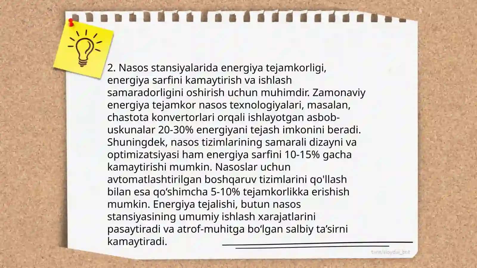 Nasos stansiyalarini boshqarish va ishlatish xizmatini tashkil etish 4
