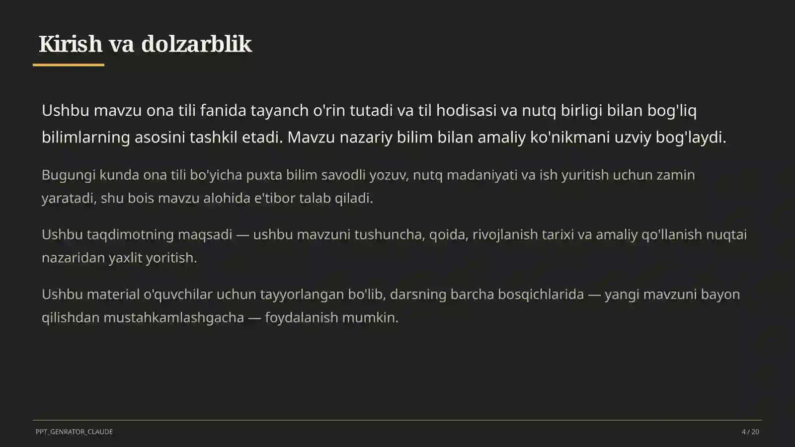 Fe'lning vazifadosh shakllari: ravishdosh va sifatdosh (7-sinf) 4