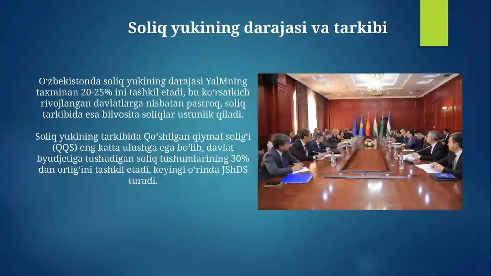 O'zbekistonda soliq tizimining taraqqiy etgan davlatlar soliq tizimi bilan solishtirma tahlili 4