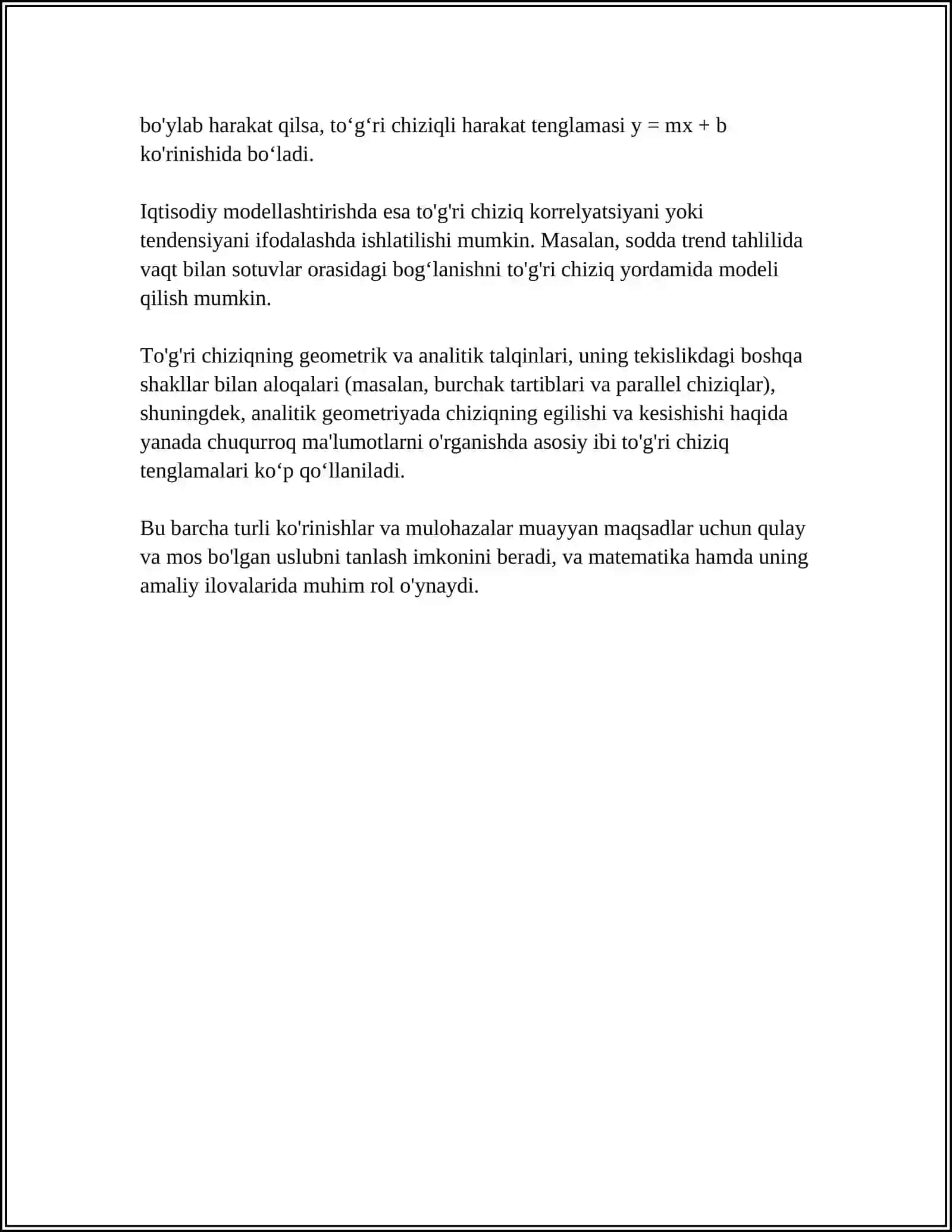 AX+BY+C KO'PHAD BELGISINING GEOMETRIK MA NOSI 4